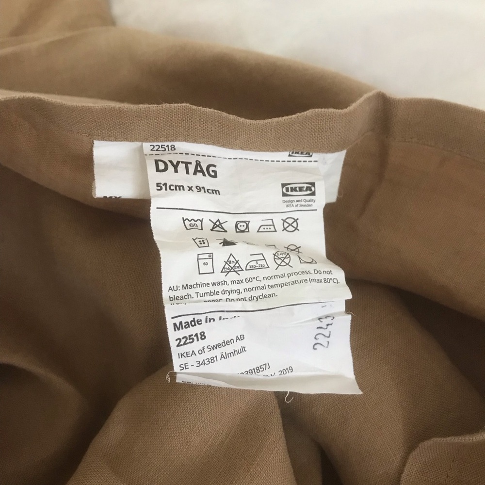 ikea dytag linen duvet+shams king euc - Picture 5 of 5